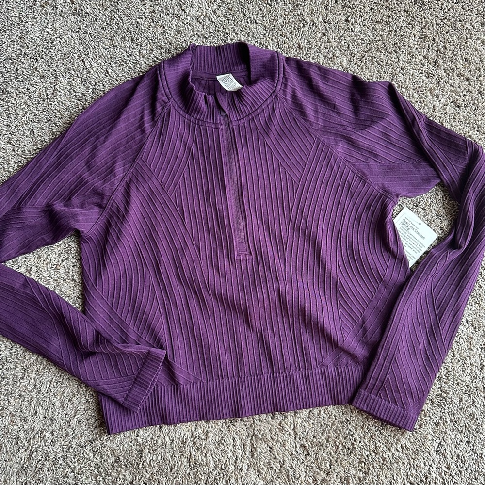 Lululemon Rest Less Cropped Half Zip